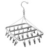 Multifunction Aluminum Alloy Laundry Drying Rack with 26 Clips for