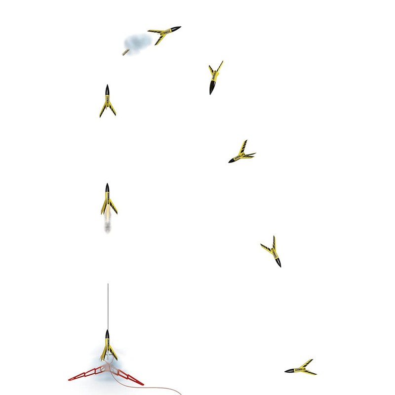 Estes 810 220 Swift Rocket-Building Kit, Intermediate Mini Flying-Rocket-Model Kit