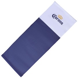 GORGECRAFT Beach Sling Chair Replacement Canvas Blue and White Stitching Deck Lounge Chair Fabric Reclining Sling Replacement for Sunbathing Garden Courtyard Beach Relaxation, 1115x438mm