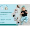 123 Bear Baby Soft Cotton Spandex Pants with Feet Multipack