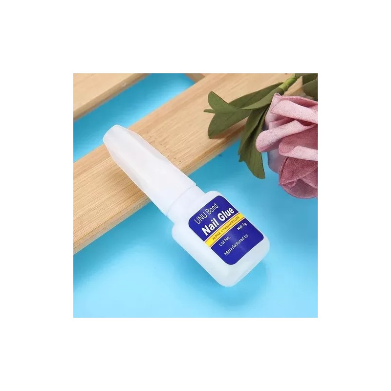 Veraly 3pzs Pegamento Tips Uñas Postizas Uñas Press On Transparente