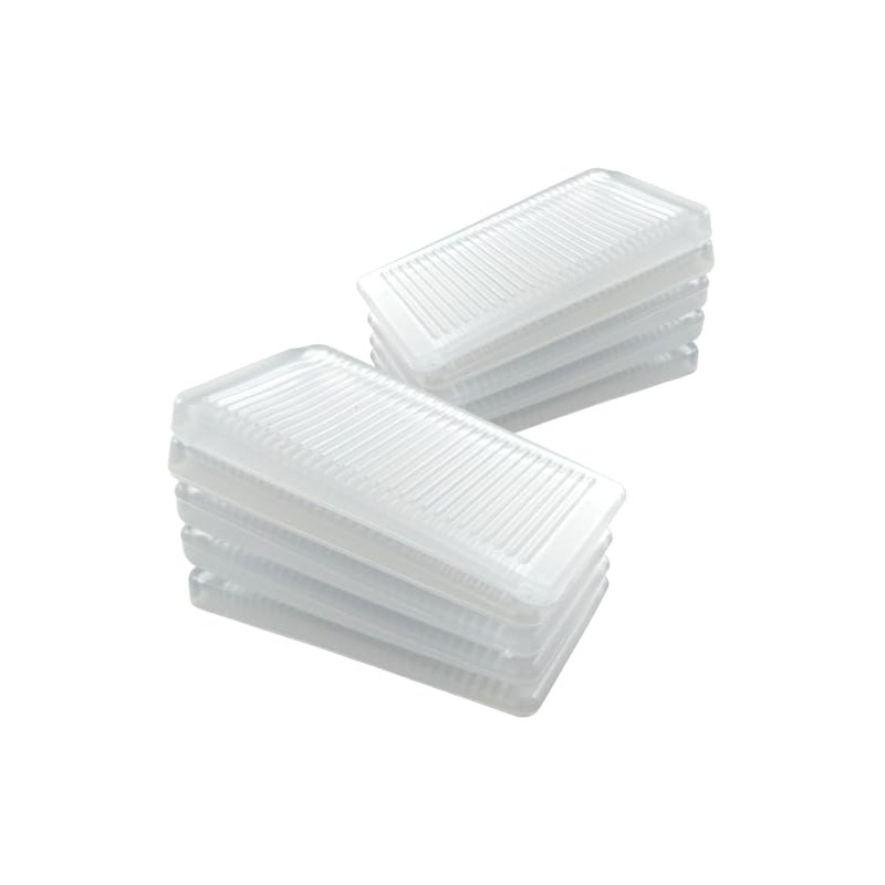 Merriway BH07089 (10 Pcs) Clear Furniture Window Soft Ridged Stackable