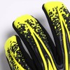 Kelme Vortex Training Goalkeeper Gloves, Black/Neon Yellow, Size 8