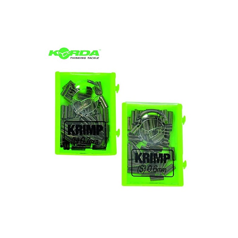 Korda Krimps 0.5mm X-Small | Double-Barrel Crimps for Fishing Tackle