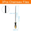 Cjueiom Chainsaw File 3.2mm Round Sharpening Files with Plastic Handle