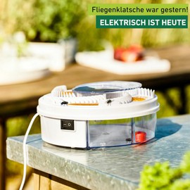 Windhager Fliegenfalle elektrisch Fly Catcher, Fliegen- und Insektenvernichter, Fliegenfänger mit USB-Anschluss, automatische Fliegenfalle, 03255