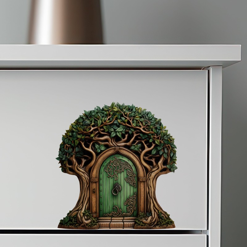 Beautiful Tree Fairy Door - Fairy Door Wall Sticker