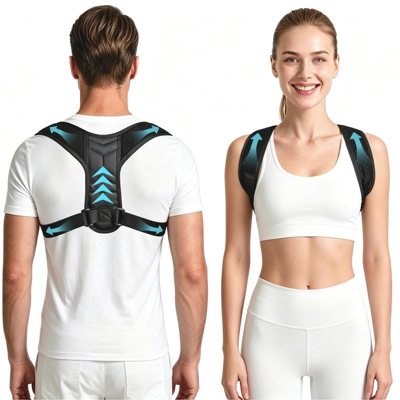 Faja Lumbar Unisex con Correas de Soporte, Transpirable y Ajustable