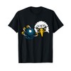 Eagle Hawk Bowling Ball Bald Eagles Cartoon Character T-Shirt