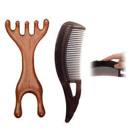 MOLZINY 2 Stück Schuppenkamm Mit Massagekamm Kamm Hohlzahn Haarbürste für Kopfhautmassage Energiemassagekamm Frisierkamm für Kopfhautmassage Erfrischung Einfache Reinigung Für Männer Und Frauen