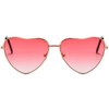 TRIXES 2PC Pack Pink Shade Heart Sunglasses - Fancy Dress