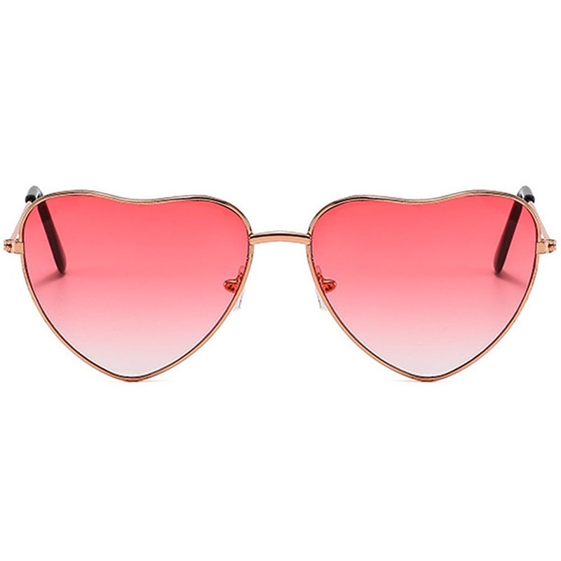 TRIXES 2PC Pack Pink Shade Heart Sunglasses - Fancy Dress