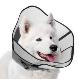 Elizabeth Collar for Dogs and Cats, Suitable for Medium and Large Dogs, Adjustable, Breathable, Lightweight, Soft, Waterproof, Durable, Prevents Scratches and Licks