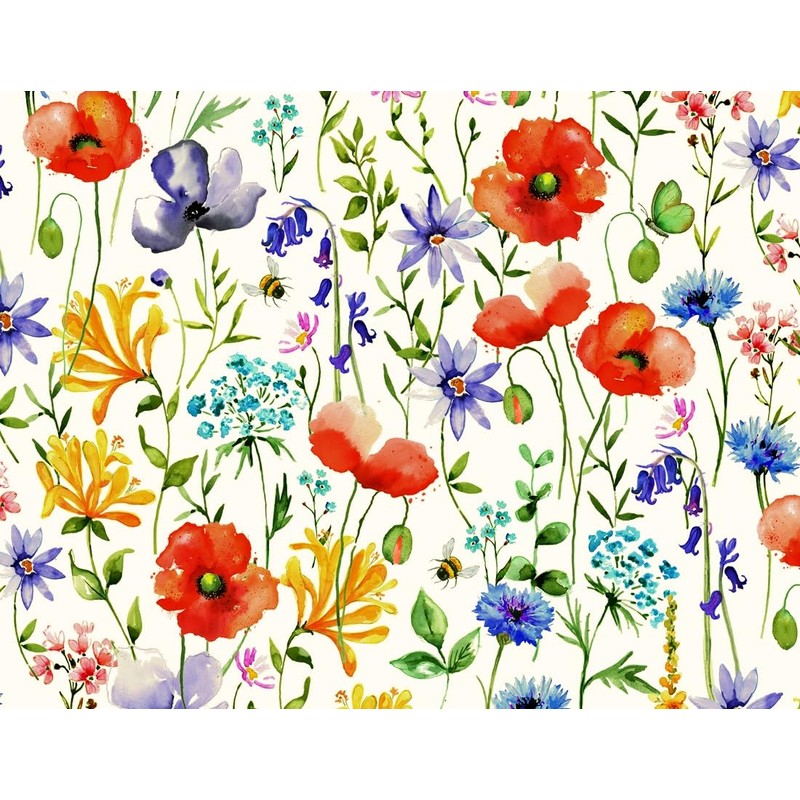 Rainbow Decors Wildflowers Meadow Casserole Dish with Lid 500 ml