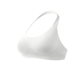 YEOREO SoftHue Women Halter Sports Bra Workout Seamless Padded Basic Bra Open Back Yoga Gym Crop Top Feather Beige-M