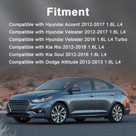 Jovbex 4PCS Ignition Coils and Spark Plugs Compatible with Hyundai Accent Veloster 2012-2017, Kia Rio 2012-2018/Soul 2012-2016, Dodge Attitude 2012-2013 1.6L L4 Replacement for UF652 C1803 GN10634