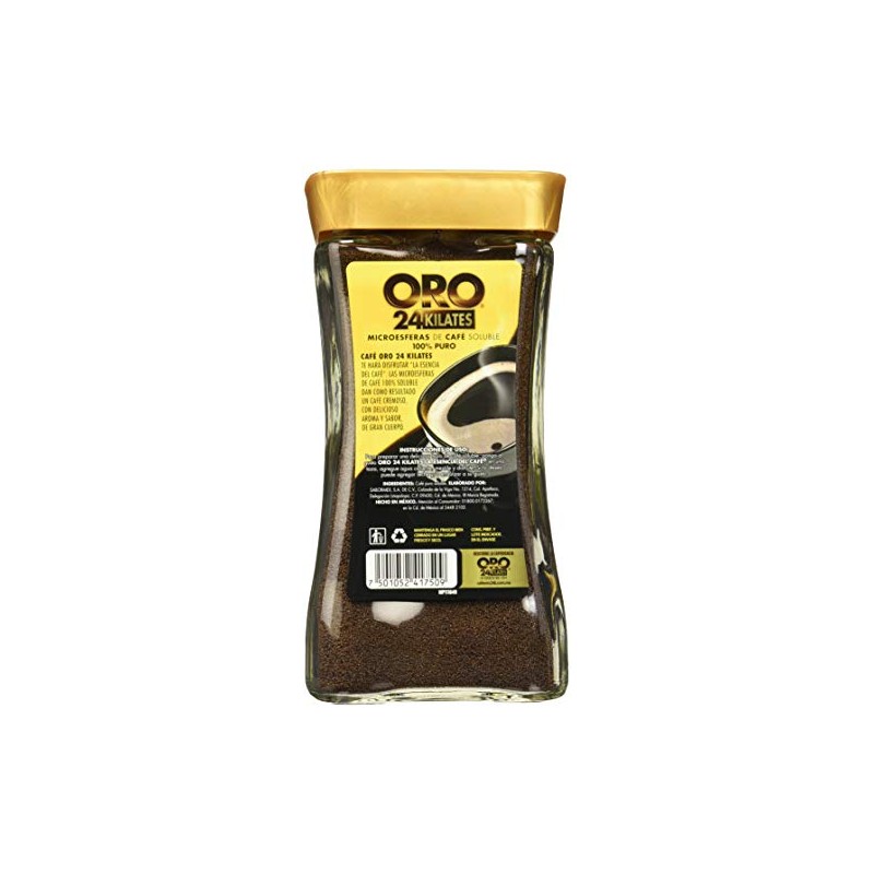 ORO 18180 Oro Cafe Soluble 24 Kilates 160 Gr, 160