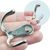 Coat Hooks, Silver, Pack of 6 Vintage Coat Hooks with