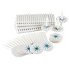 CB Church Supply Candlelight Service Candles with Cardstock Bobeche Kit
