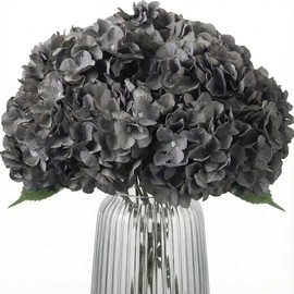 Flores artificiales de seda, arreglos de hortensias de seda, ramos de boda, decoraciones de plástico, flores, hogar, cocina, jardín, fiesta, festival, bar, bricolaje