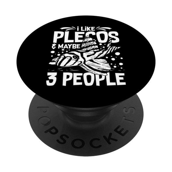 Plecostomus Pleco Fish Aquarium Food Tank Zebra Cave PopSockets with