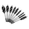 9pcs Wood Drill Bit High Carbon Steel 4-Fulte 4-Slot Hex