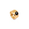 SINGULARU - My Onyx Ring - Solid Brass Ring with