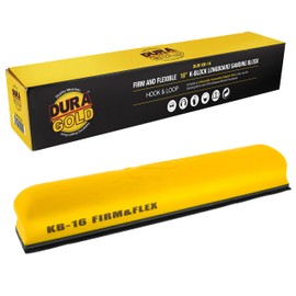 Dura-Gold Pro Series 16" K-Block Sander Firm & Flex Longboard Hand Sanding Block Pad with Hook & Loop Backing and PSA Sandpaper Conversion Adapter Pad & 80 Grit PSA Longboard Sandpaper 20 Yard Roll