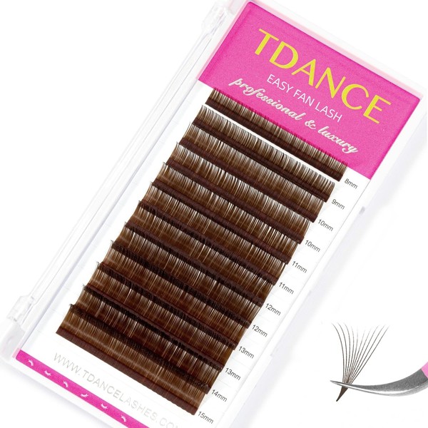 TDANCE Colorful Easy Fan Volume Lashes Eyelash Extension Supplies Rapid