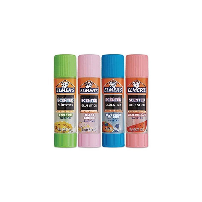 Elmer's® Barras de Pegamento, con Aroma, Seguro, No Tóxico, para