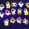 tmlfep 24Pcs Halloween Light Up Rings,Halloween Space Party Decorations Supplies