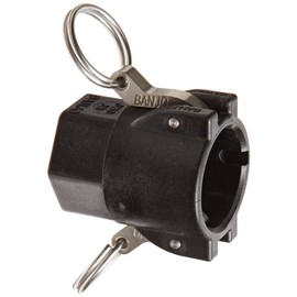 Banjo 075D Polypropylene Cam & Groove Fitting, 3/4" Female Coupler x NPT Female