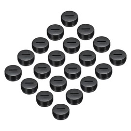 MECCANIXITY Carbon Brush Holder Cap Motor Electric Brush Plastic Cover Thread Black 20mm/0.79 Inch OD Pack of 30