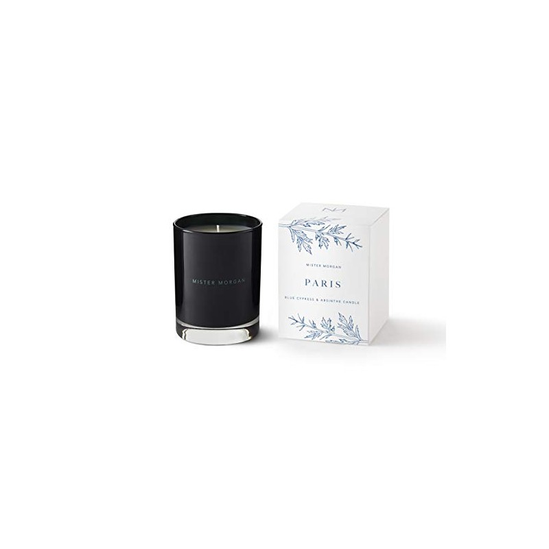 Mister Morgan Paris Blue Cypress and Absinthe Candle, 11 Ounces