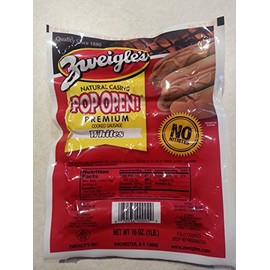 Zweigle Hot Dogs White 8 lbs. (8 packs of 6 White hot dogs)