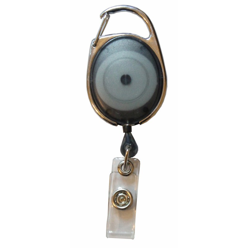 | Retractable Badge Reel with Carabiner Clip for ID Card