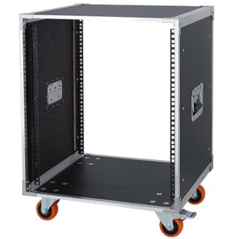 WikrOck AV Gear Rack 12U Home Audio & Video Stage Stereo Equipment Storage Cabinet Stand On Wheels - 12U 19in Server IT Network Data Devices Storage Rack Cabinet - SC01-12U