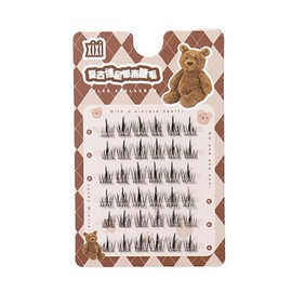 xixi SNS False Eyelashes Natural False Eyelashes Various Styles Luxury Fiber Soft Eye Shape Upper Eyelashes Cute Easy to Use Handmade Reusable(04# Pure Sunflower)