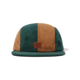 Croogo 4 Panel Hats Cool Street Style Corduroy Baseball Cap Flat Snapback Hats for Men Trucker Hat Flat-Bill Hats,Green-5P06