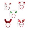 Christmas Headbands, Set of 10 Christmas Decorations Headpieces with Various