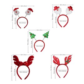 Christmas Headbands, Set of 10 Christmas Decorations Headpieces with Various Designs, Santa Headband, Antlers Hair Clips, Christmas Headband, Headbands, Party Hats, Accessories, Holidays
