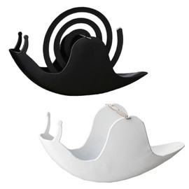 Belvanr Mosquito Spiral Holder Snail Pack of 2 Mosquito Spiral Container Mosquito Coil Holder Creative Portable Mosquito Coil Holder for Bedroom, Living Room, Kitchen, Office and Outdoor Use