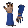 Vgo... SL7496-UN Gardening Gloves, Long, Unisex, Synthetic Leather, Touchscreen, Vibration