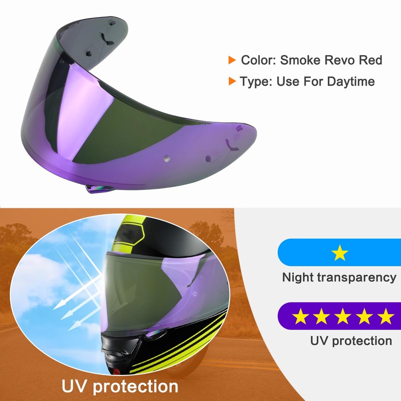 LKV RF-1200 RF 1200 Visor Replacement - CWR-1 Motocycle Helmet