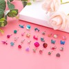 NEWITIN 100 Pares De Aretes Lindos Y Coloridos Para Niñas,