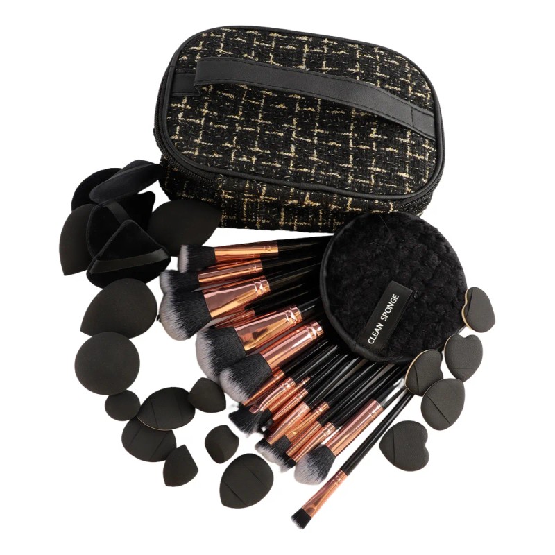 Kit Profesional De Brochas De Maquillaje Todo En Uno
