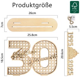 I LOVE MOM Money Gift Birthday Wood, Retro Grid DIY Birthday Gift Women & Men, Classic Make Yourself Wooden Sign Guest Book for Gifts, Parties, Birthday Decoration, Anniversary (SR-30)