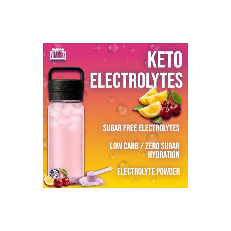 Dr. Prices Vitamins- Electrolitos en Polvo Sin Azúcar Mezcla de