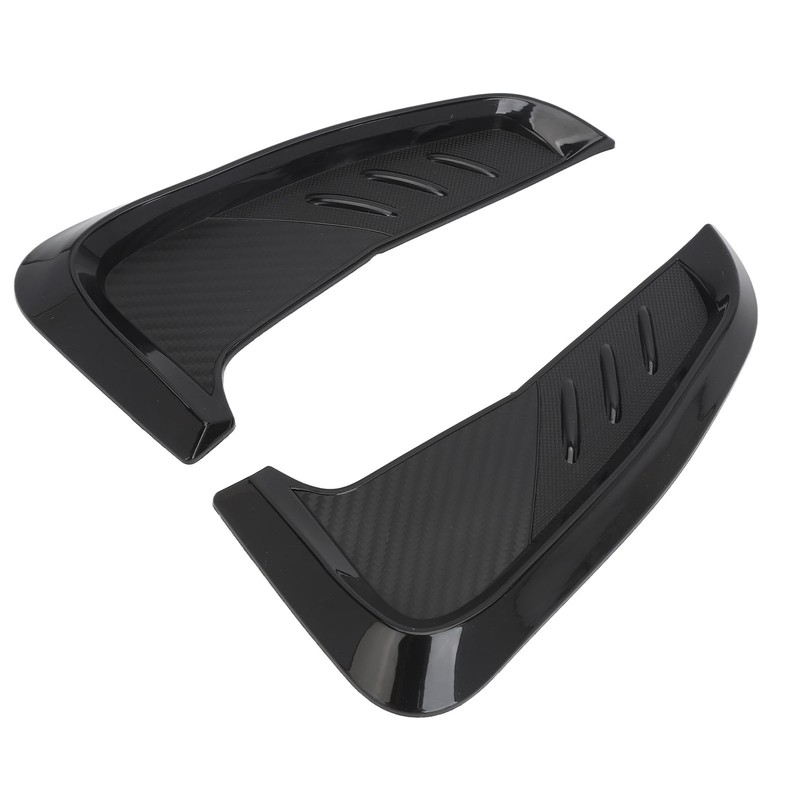 2Pcs Side Mudguard Vent Trim Left Right 20cm Glossy Black