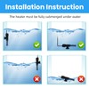 AQUANEAT Aquarium Heater, 25W Small Betta Fish Tank Heater, Mini